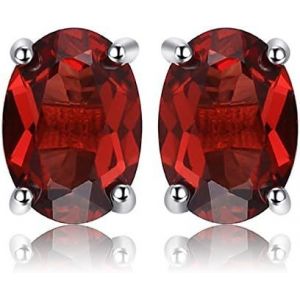 Magnifique Boucles D'oreilles Naturelle Améthyste Péridot Grenat Citrine Topaze En Forme Ovale Pour Femme, Argent/Plaqué Or Rose/Or Jaune, Clous D'oreille Fille, Ensemble Bijoux Ca[Bou9240354] - Neuf