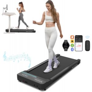 Chenquansarl-Home Tapis De Course, Walking Pad, Tapis De Marche Électrique, Sous Le Bureau, 1-6 Km/H, Tapis De Course Compacts, 2,25 Cv, Tapis De Course Portable, Avec Télécommande, Écran Led - Neuf