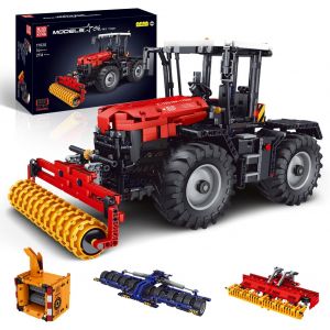 17020 Technique Tracteur Télécommandé 4 En 1 Rc Briques De Serrage Moissonneuse-Batteuse Jouet Pour Les Amateurs De Machines Agricoles (2716 Pièces) - Neuf