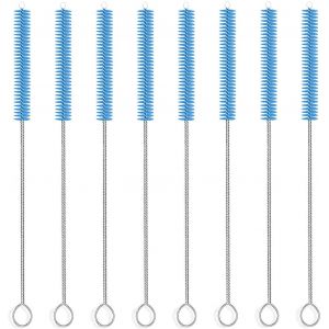 Jgd-Lot De 8 Brosses De Nettoyage Longues Pour Tuyau De Lait, Brosse &Agrave; Bouteille Fine, 20 Cm, Petite Brosse De Nettoyage Pour Machine &Agrave; Caf&eacute;, Boire Des Pailles - Neuf