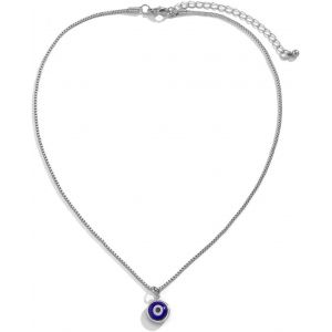 Asas-Collier Mauvais ?Il Pour Femmes Boîte En Argent Chaîne Collier Tour De Cou Bleu Diable ?Il Pendentif Collier Chaîne Turc Porte-Bonheur Déclaration Collier Bijoux - Neuf