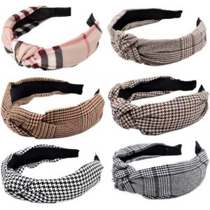 Kal-Bandeaux De Cheveux Pour Femme - Large Bandeau Vintage - Turban Pour Femme - Bandeau Torsadé - Bandeau Élastique Pour Un Usage Quotidien - Yoga - Sport (Gezi6) - Neuf