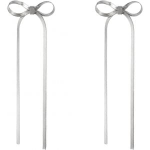 Stainless Steel Bow Tie Earrings Snake Chain Pendants Promo Jewellery For Charming Women - Neuf