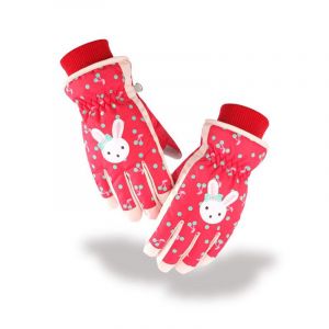 Les Enfants De L'hiver En Traîneau À Gants Enfants Du Froid, Des Gants Imperméables Isolation Thermique Des Gants¿Rouge¿ - Neuf
