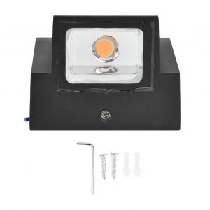 Hjlian Applique Murale D'exterieur 5 W Cob, Lumiere Chaude, Sans Scintillement, Etanche Ip65, Pour Couloir, Cour, 85-265 V - Neuf