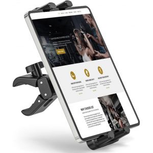 Support Tablette pour V&eacute;lo D'appartement(4.7&iquest;-13""), R&eacute;glable &agrave; 360&deg; Gymnastique Microphone Tapis de Course Porte Tablette, Support Tablette pour V&eacute;lo Spin, Support pour ipad Pro, ipad Mini - Neuf