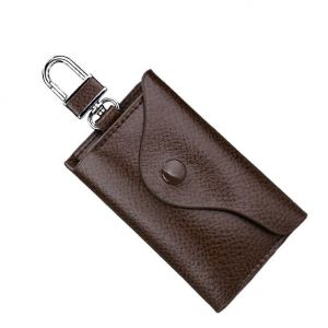 Cuir Voiture porte-Cl&eacute;s pour accrocher, Ceinture Pochette &iquest; porte-monnaie Universelle pour les Cl&eacute;s de Voiture de Caf&eacute; - Neuf