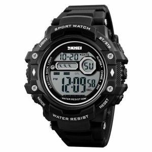 Montre De Sport Num&eacute;rique Skmei Avec Chronographe, Calendrier Et Alarme - Noir/Bleu - Neuf