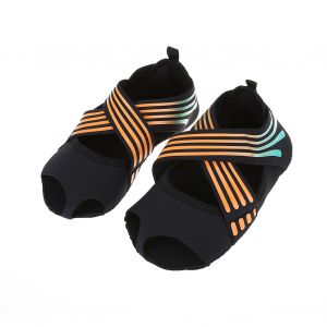 Chaussures De Danse Antiderapantes Pour Femmes, Yoga, Pilates, Barre, Souples, Orange (M 3738) - Neuf