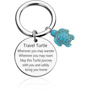 Kal-Porte-Clés Tortue De Voyage 1 Pièce, Pendentif Animal Créatif, Porte-Clés Pendentif Tortue, Porte-Clés Tortue Mignonne, Cadeau De Voyage Pour La Famille Et Les Amis - Neuf