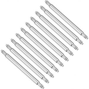 Kal-10pcs 1,8 X 23 Mm Montre Ressort Barre Épingles, Inox Acier Montre Bracelet Lien Broches Ressort Barres Réparation Outil Pour Métal Cuir Bracelet Montre, Argent - Neuf
