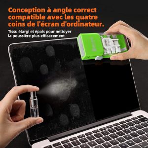 Kit De Nettoyage Pour Iphone Airpods Claviers Ordinateurs Et Tablettes,Nettoyeur D'&Eacute;cran Multifonctionnel Pour Ecouteurs,T&eacute;l&eacute;phones,Appareils Photo,Tout-En-Un Avec Brevet-Vert Clair[Z517] - Neuf