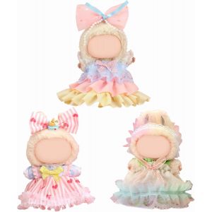 Lot de 3 v&ecirc;tements de poup&eacute;e de 17 cm compatibles avec les v&ecirc;tements Labubu - Jolis v&ecirc;tements de poup&eacute;e (les poup&eacute;es ne sont pas incluses) - Neuf