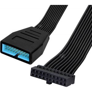 JGD-C&acirc;ble d'extension USB 3.0, adaptateur d'extension interne USB 3.0 19/20 broches m&acirc;le vers femelle (15 cm) - Neuf