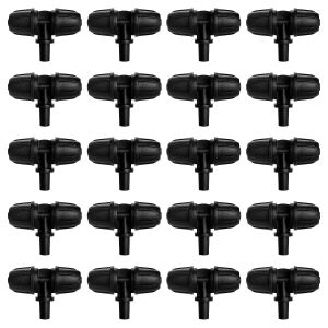 20 Pièces 4/7 mm à 6mm Raccords D'irrigation Goutte à Goutte, 3-Voies Raccord de Tuyau D'Irrigation, Connecteur de Tuyau en T Barbelé, pour Jardin, Pelouse - Neuf