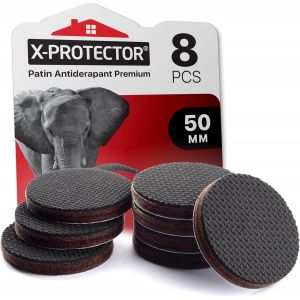 Lot De 8 Patins Antidérapants De Qualité Supérieure Pour Meubles De 50 Mm-Pieds En Caoutchouc Pour Pieds De Meubles-Patins De Protection De Sol Idéaux Pour Garder Les Meubles En Place. Arrêtez Vos - Neuf