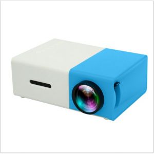 1 mini projecteur LED bleu Full HD pour téléphone portable, pour home cinéma, pour usage extérieur - Neuf