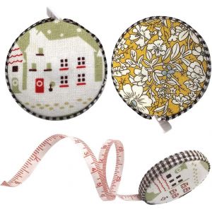 Ensemble De 2 Pi&egrave;ces Comprenant Une R&egrave;gle R&eacute;tractable Double Face Et Un Ruban &Agrave; Mesurer Rond. - Neuf