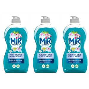 MIR VAISSELLE Lot de 3 Vaisselles Perles Fleur de Lotus & Criste Marine 450 ml - Neuf