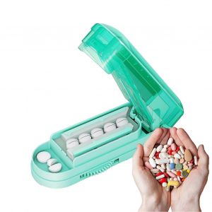 Pilule Coupe R&eacute;glable Portable Pour Les Petites Pilules Vertes Pilule S&eacute;parateur Tablette Cutter - Neuf