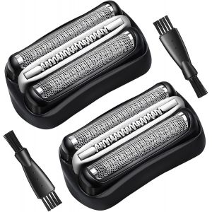 2 Pi&egrave;ces T&ecirc;te De Rechange Pour Rasoir &Eacute;lectrique Braun Series 3 Grille Et Tete De Rasage Rasoir Braun Serie 3 32b Lames De Rechange Avec Brosse Compatible Avec Braun S3 3040s 3000s 3050cc - Neuf