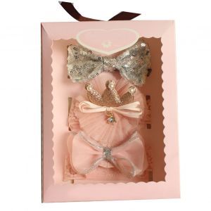 Noud Papillon Pour Cheveux De Bebe, Artisanat Exquis, Dentelle, Mignon, Noud Papillon Pour Fille, Corde A Cheveux, Couleur Peche 3917 - Neuf