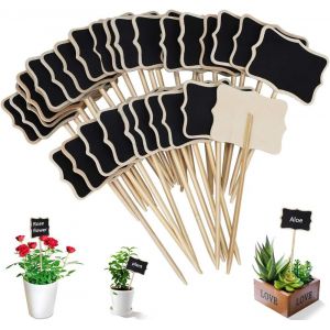 30 Piece Garden Label , T-Shape Waterproof Slate Plant Label for Garden Seeds Trees Herbs Flowers - Neuf