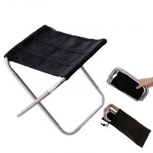 Mini Tabouret Chaise De Camping Siège Assise Pliant Portable Pliable Ultra Léger Chaise, Jardin Pique-Nique Plage, Randonnée, Barbecue - Neuf