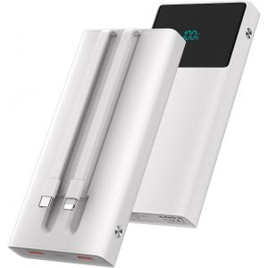 Sjzg-Banque D'alimentation Portable 13000 Mah Pour Téléphone, Blanc - Neuf