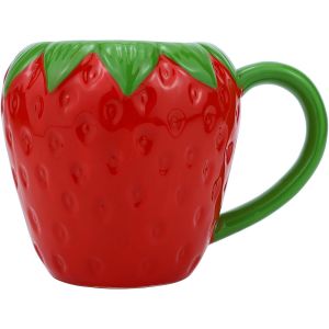 Tasse En Céramique Motif Fraise-Grand Cadeau Pour Petite Amie-520 Ml-Kawaii 3d-Tasse À Thé En Porcelaine-Décoration-Tasse À Café-Cadeau D'anniversaire Pour Femme - Neuf
