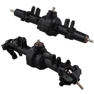 Pi&egrave;ces de rechange de pont d'essieu avant et arri&egrave;re en m&eacute;tal de voiture pour voiture RC 1/12 - Neuf