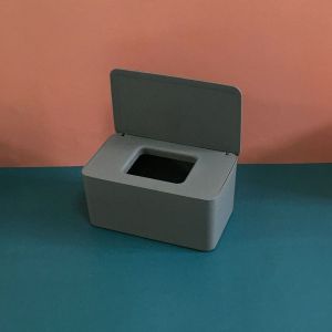 Boîte De Rangement Pour Lingettes Humides, Boîte À Lingettes Humides, Boîte Porte-Lingettes Humides, Essuie-Tout Gris - Neuf