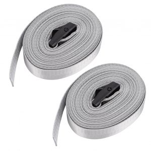Sangles d'arrimage à cliquet en alliage, 2 pièces, sangles d'arrimage réglables, ceintures de tension robustes, boucle 1m/3,3 pieds - Neuf