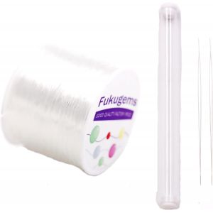 Tianyi-Cordon Élastique Bracelet Cordon Perlé Pour La Fabrication De Bijoux, Cordon Élastique Pour 2 Pièces Perles Bracelet Aiguille Clear 0.7mm - Neuf