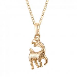 Femmes Mode Belle Cerf Tachet&eacute; Forme Pendentif Collier Bijoux Cadeau - Neuf