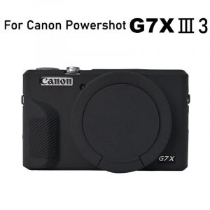 Sac pour appareil photo, housse de protection, étui blindé en Silicone pour Canon Powershot G7X Mark III II SX740 S740HS G7XIII G7XM3-G7X3 Noir - Neuf