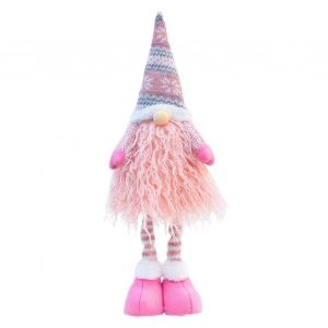 Poupee naine de Noel sans visage, adorable ornement de gnome, jambes telescopiques, en peluche, pour la decoration de la maison et des vacances - Neuf