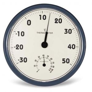 SUBZONAL-PNAWLLCF-65 Mural hygrom&egrave;tre int&eacute;rieur ronde ext&eacute;rieur Grand thermom&egrave;tre hygrom&egrave;tre Garden Home D&eacute;cor du foyer Ornement - Neuf