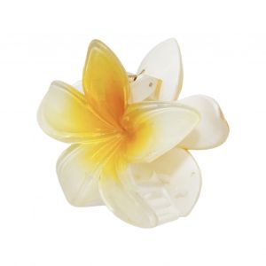 Pince À Cheveux Antidérapante Avec Dents Croisées, Design De Printemps Exquis Pour Femmes, Dégradé De Fleur, Grande Pince À Cheveux, Accessoires Pour Cheveux-Jaune - Neuf