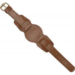 Kal-Bracelet De Montre En Cuir Legitima Pour Homme 18 Mm Nous 1960 1970 - Bracelet Militaire Vintage Original - Strap Bracelet De Horlogerie Antique Traditionnelle - Neuf