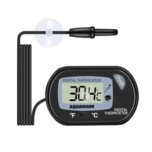 Termómetro Digital Lcd Para Acuario, Con Sonda Y Ventosa, Ideal Para Acuarios, Peceras Y Reptiles Marinos. - Neuf