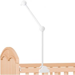Yemaesre-Mobile Lit Bébé, Support Mobile Bébé, Support Pour Mobile, Mobile Bébé Bois, Nuage Blanc,Pour Suspendre Des Carillons Éoliens, Des Cloches De Lit, Des Jouets D'enfants, Couleur Blanche - Neuf