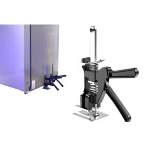 Outil de serrage pour bras de levage pour le levage et l'installation de charges lourdes sur portes, fenêtres, armoires et meubles - Neuf