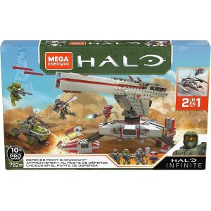 Mega Construx Halo Infinite, Affrontement Au Poste De Défense 2-En-1, Véhicule À Construire, 782 Pièces, Jeu De Briques De Construction, 10 Ans Et Plus, Gnb27 - Neuf