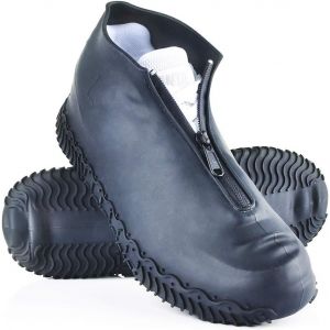 Couvre Chaussures Imperméables(Noir-Xl), Couvre Chaussures En Silicone Réutilisables Avec Semelle Renforcée Antidérapante Pour Les Jours Pluvieux Et Neigeux Pour Hommes, Femme - Neuf