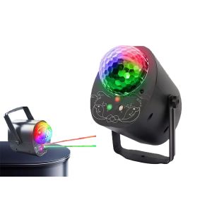 Boule disco LED RGB avec effet stroboscopique pour f&ecirc;tes et &eacute;v&eacute;nements de No&euml;l - Neuf