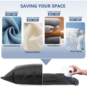 SJZG-Valise Sous Vide Professionnel R&eacute;utilisable, Sacs Sous Vide Pour V&ecirc;tements Avec Pompe Ip67 &Eacute;tanch&eacute; Peu Encombrant L&eacute;ger Et Durable - Neuf