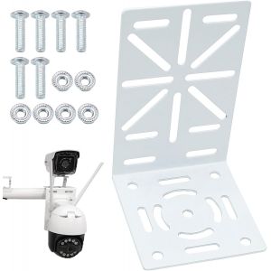 KALANKA-Support de Montage Universel, Support pour Cam&eacute;ra de S&eacute;curit&eacute; en Forme de L, Support Camera Exterieur et Int&eacute;rieur - Neuf