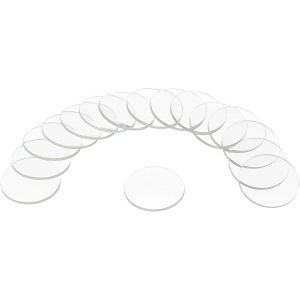 Kal-16pcs Verre De Montre En Cristal, 28mm Lentilles De Verre Rondes À Dôme Unique Pour Le Remplacement Des Pièces De Réparation De L'horloger, Clair - Neuf