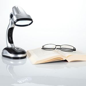 ® Lampe De Table Led Sans Fil Fonctionne Avec Piles Orientable Et Réglable En Plastique/Noir 1 Pièce - Neuf